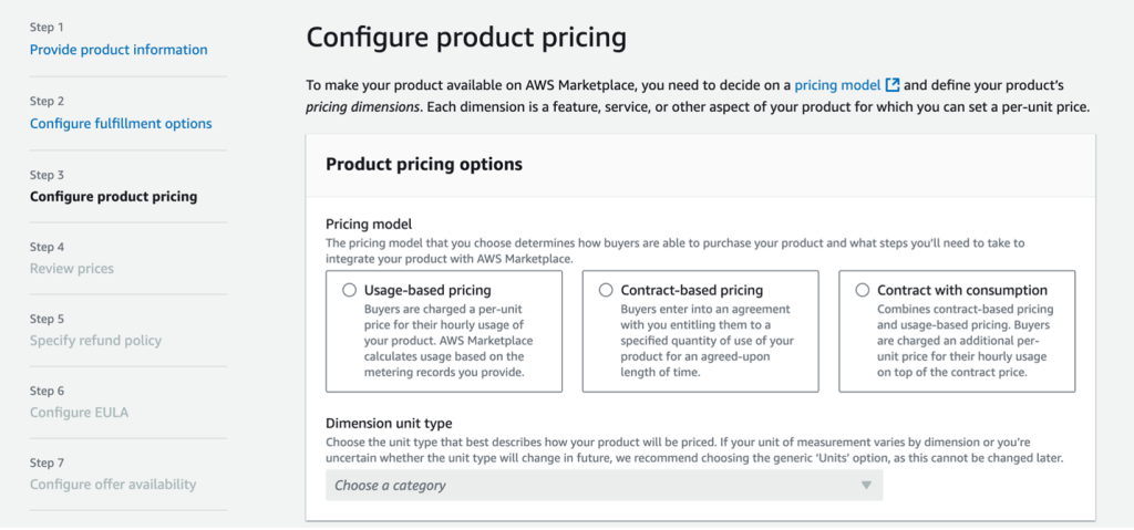 Screenshot of Pricing models for SaaS product types