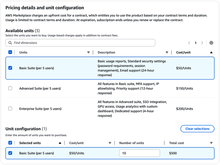 feature-based-pricing-with-quantity-selection-tiered-workspace-solution