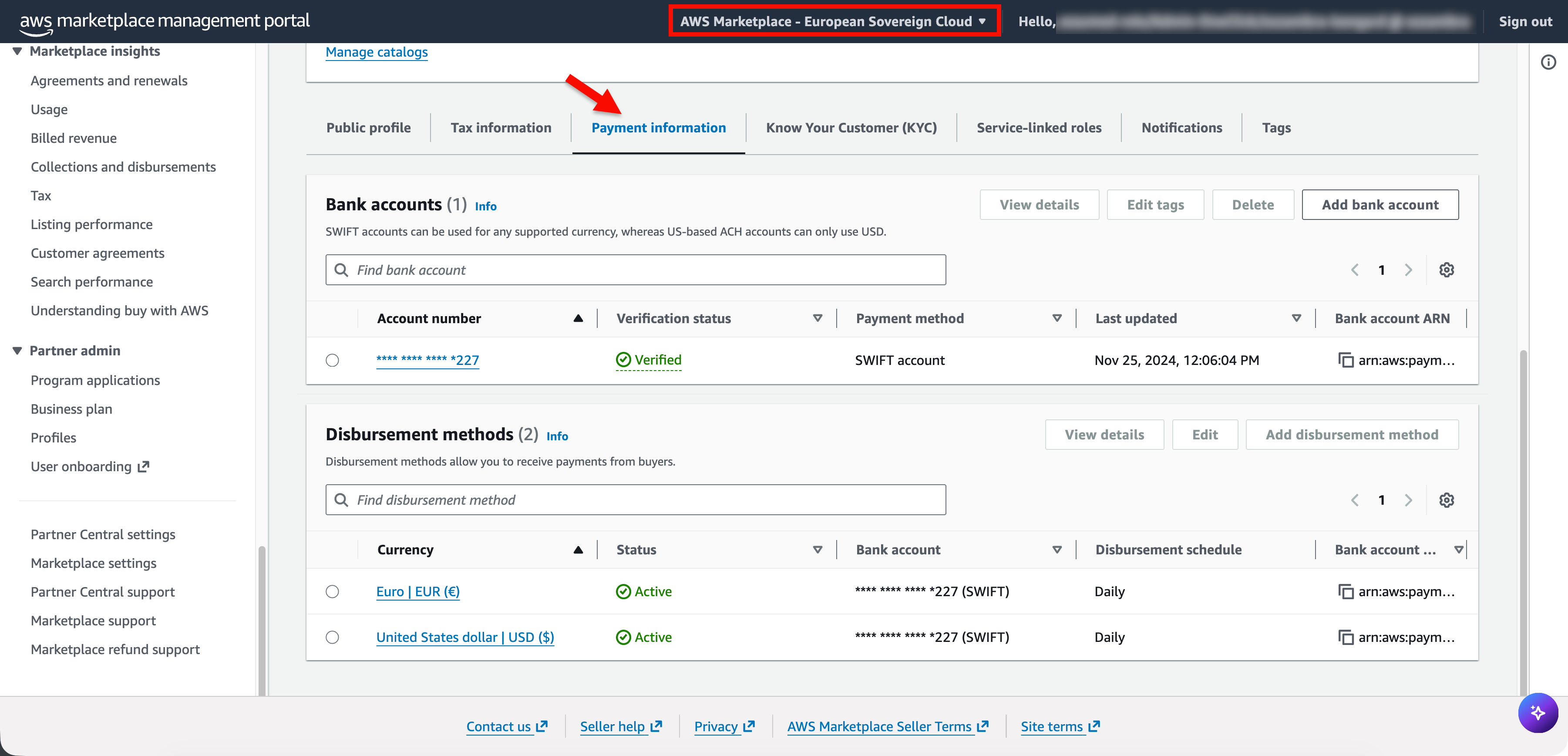 Figure 6: Complete your payment information