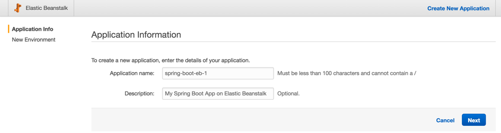 Application Information Screenshot