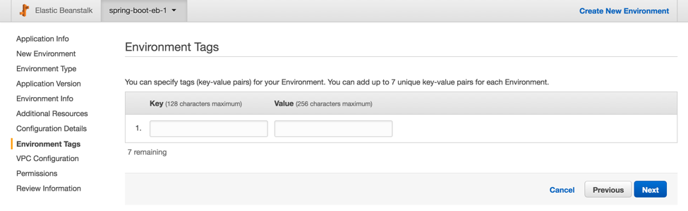 Environment Tags Screenshot