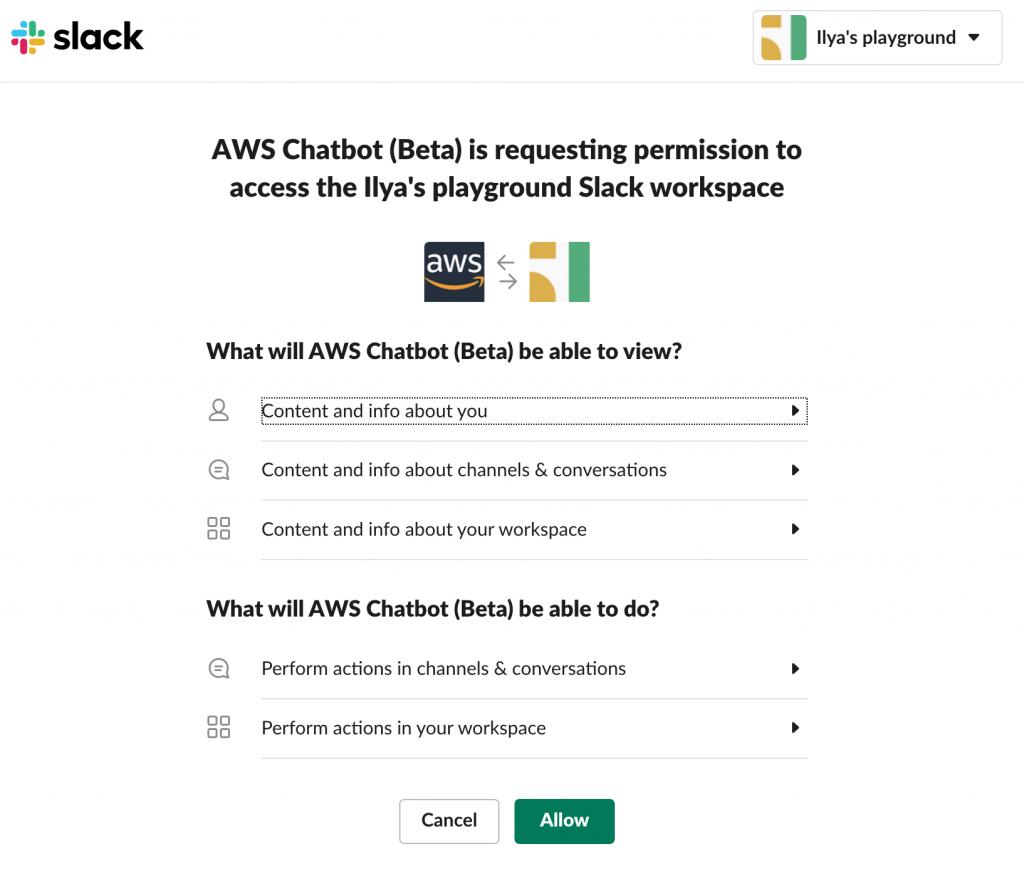 Slack OAuth 2.0 flow