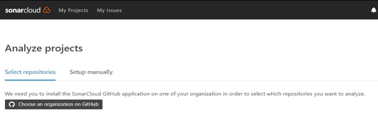 Analyze projects on SonarCloud
