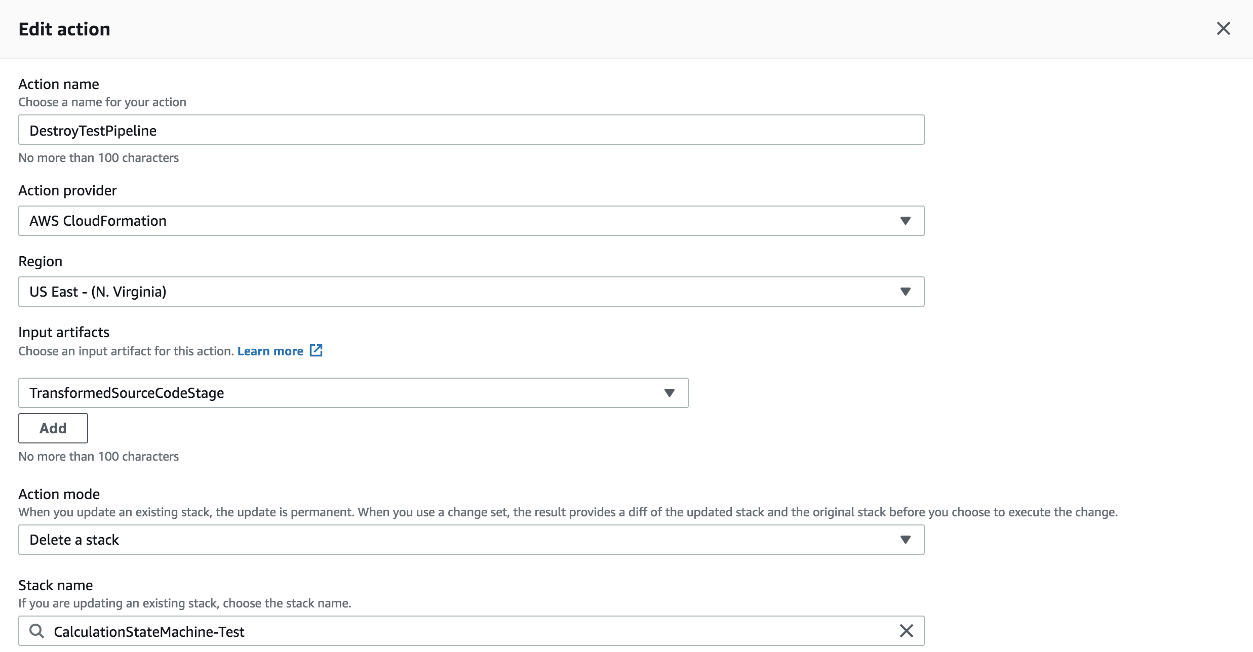 CloudFormation Template for cleaning up resources