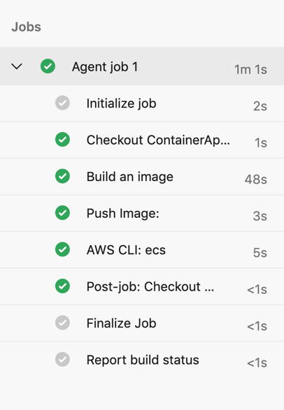 Pipeline status page Azure DevOps