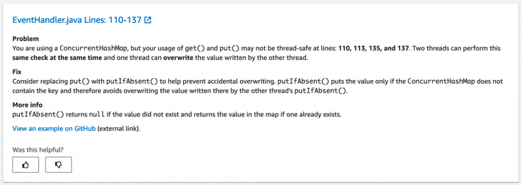 Individual Recommendations from PR Dashboard