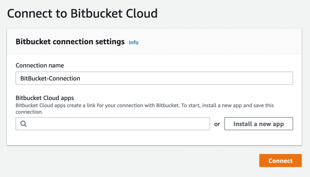 Screenshot to Connect to Bitbucket