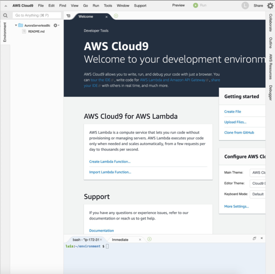 AWS Cloud9