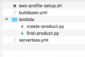 Serverless project structure