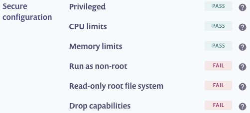 container image report failed
