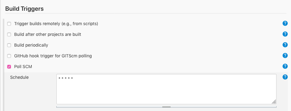 Jenkins build triggers