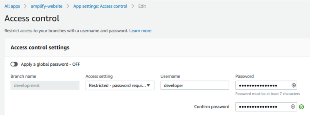 access control settings