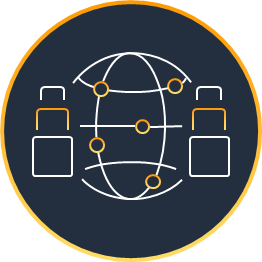 Picture showing global distribution for redundancy to depict reliability