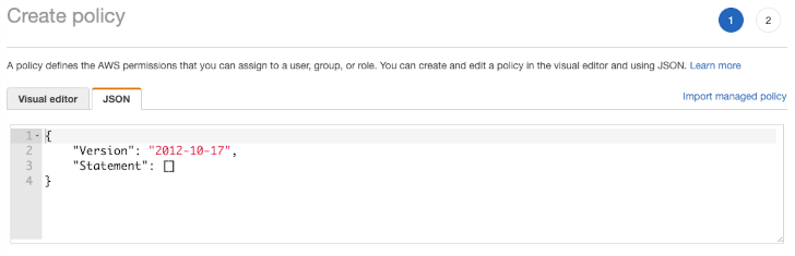 IAM console screenshot