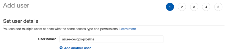 IAM console screenshot