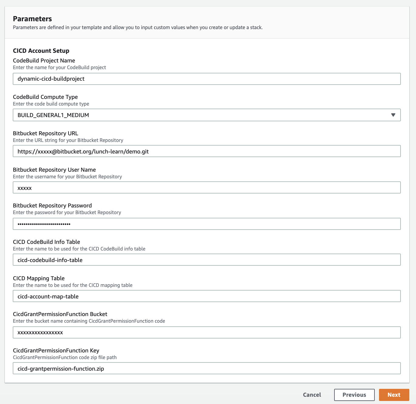 cicd-mainaccount-parameters