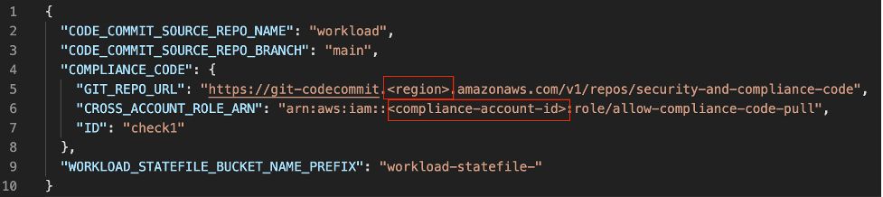workload pipeline stack config