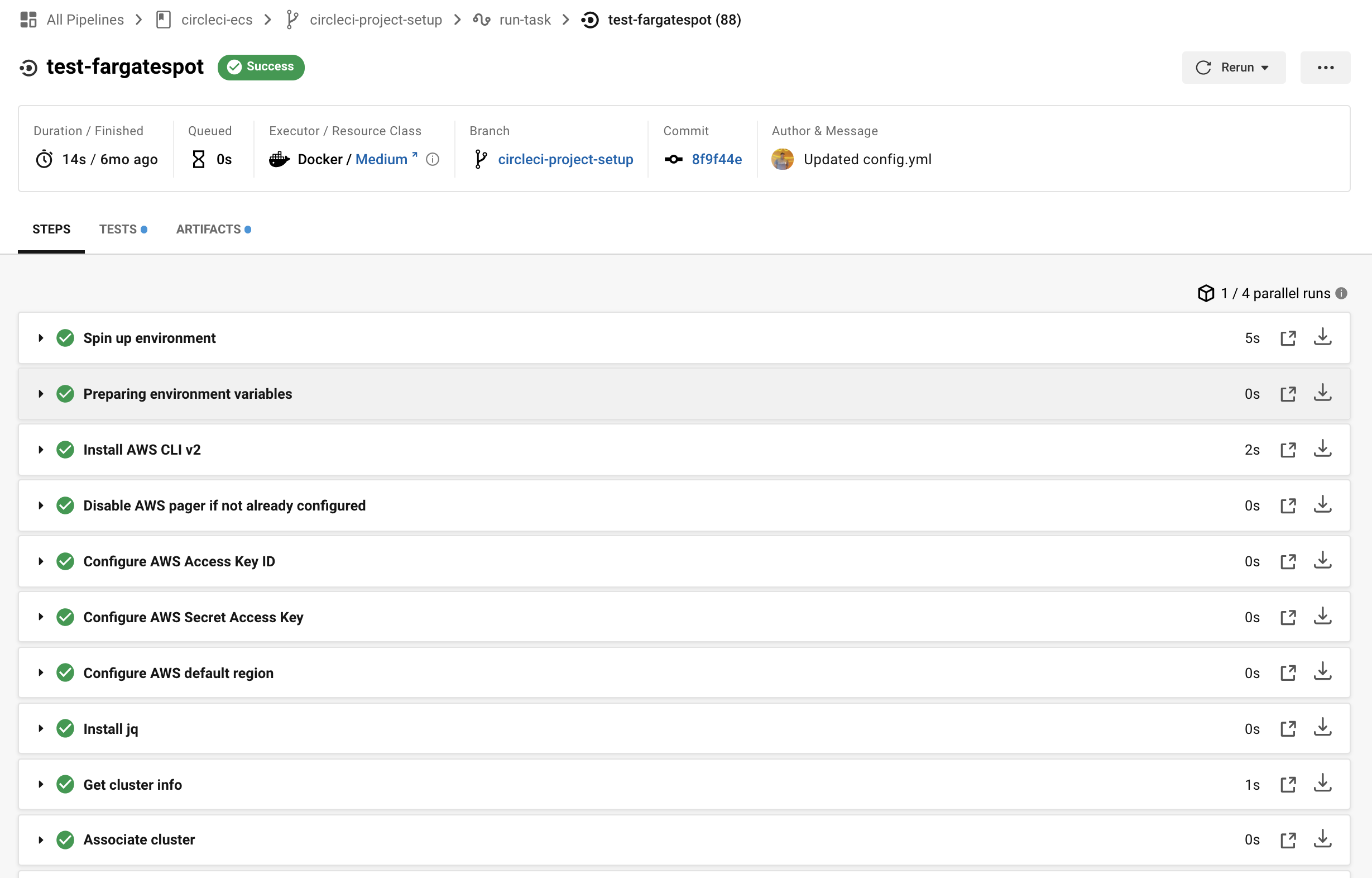 CircleCI Job Configuration