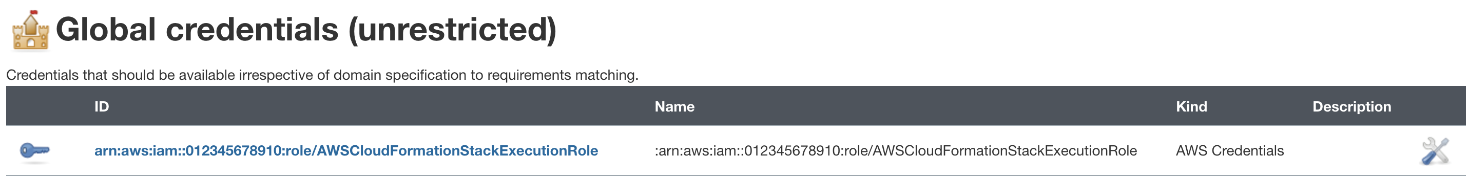 Configuring Global credentials