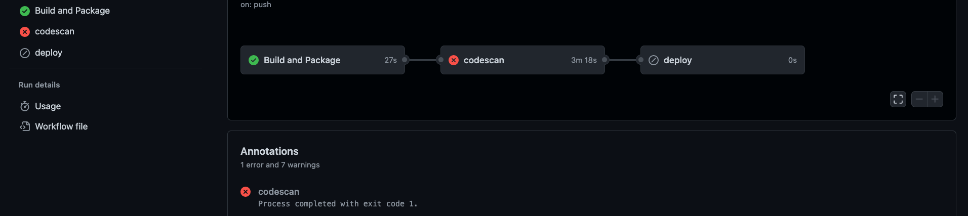 Figure 4. github actions pipeline