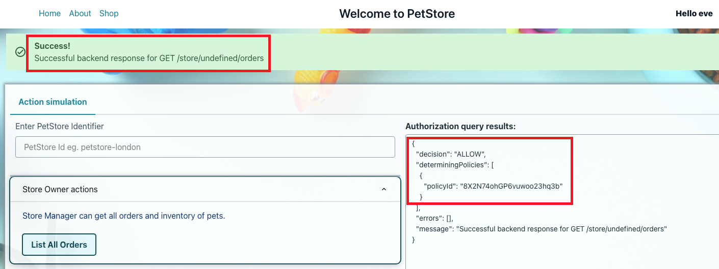 Eve is permitted to list orders