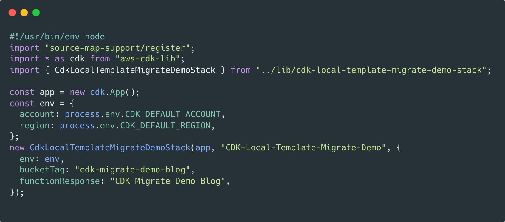 CDK App Code Cleaned Up