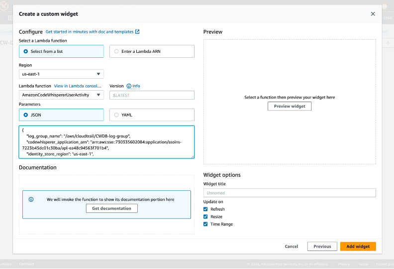 This image depicts an example of creating a custom widget. 