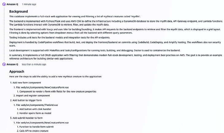 Figure 5: Reviewing Amazon Qs Background and Approach