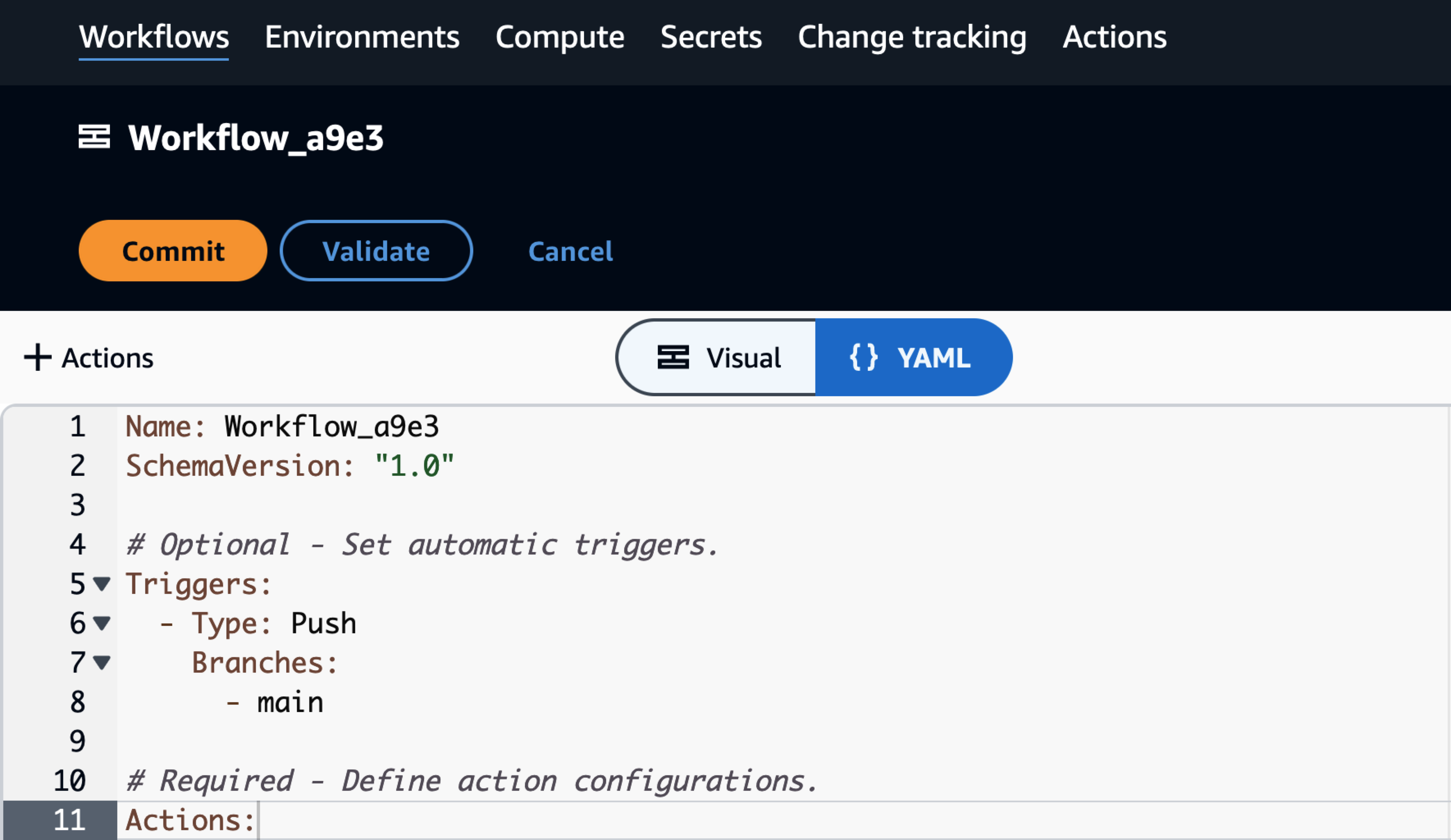 Initial Workflow commit