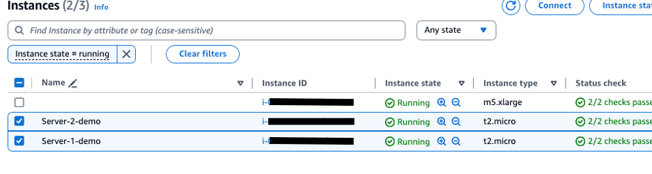 Figure 5 - two EC2 instances