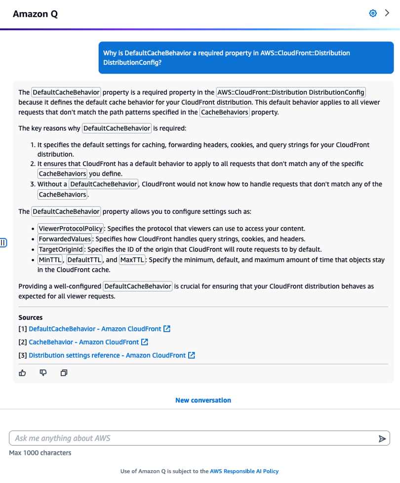 Stack Events & Q information on Required Parameters