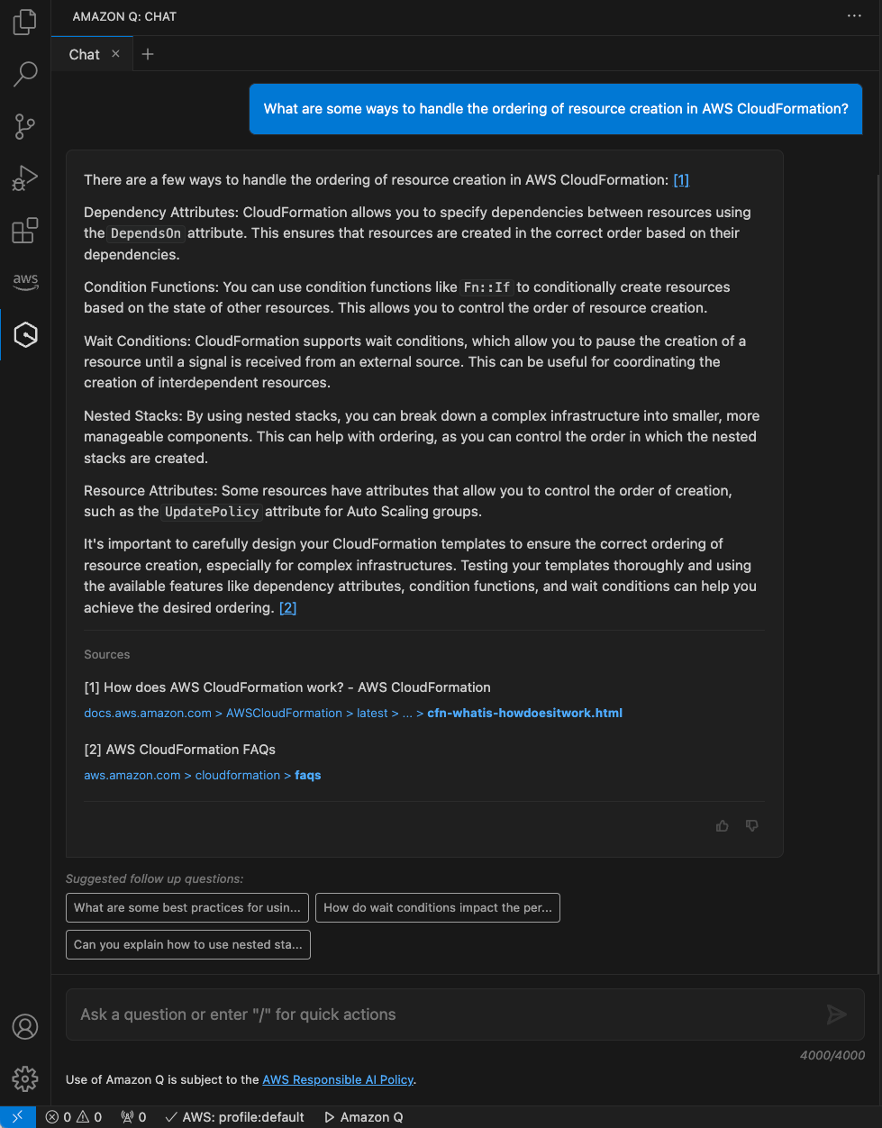 CloudFormation stack dependencies