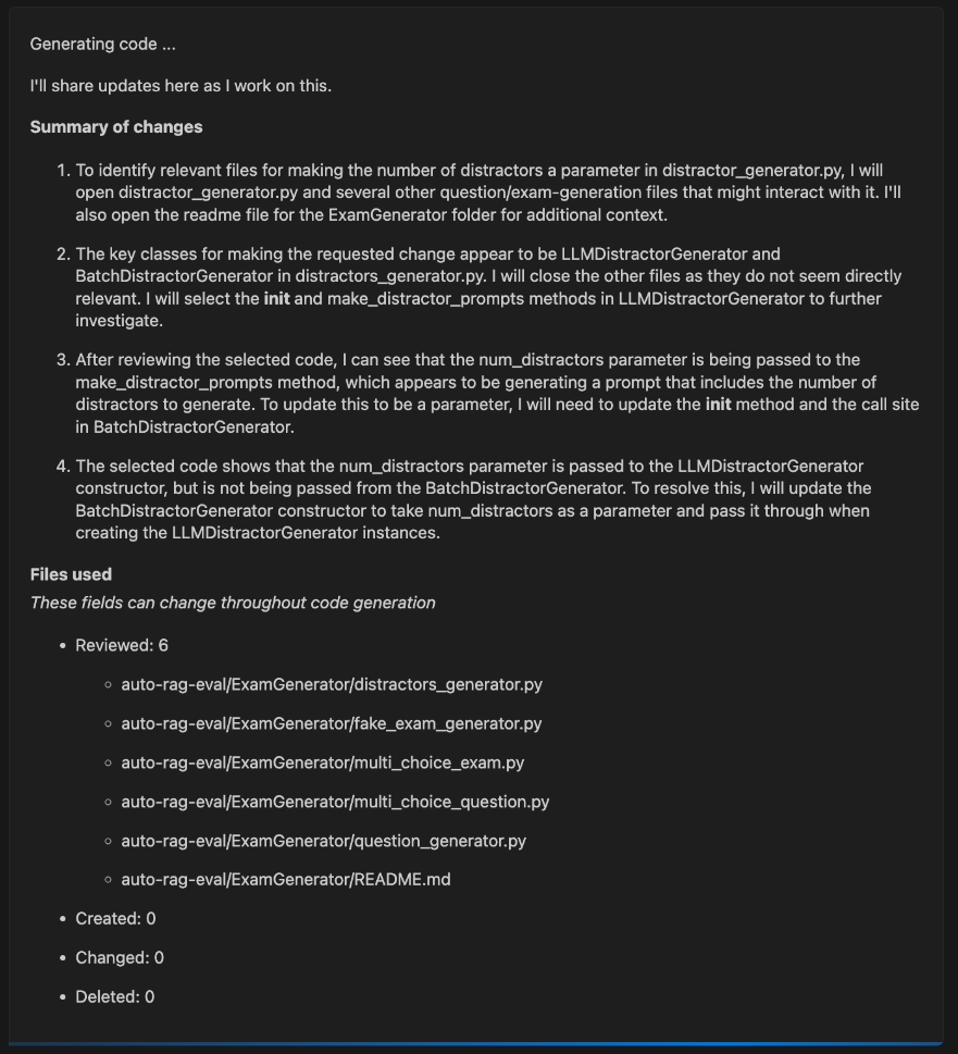 The state of the agent after 4 steps