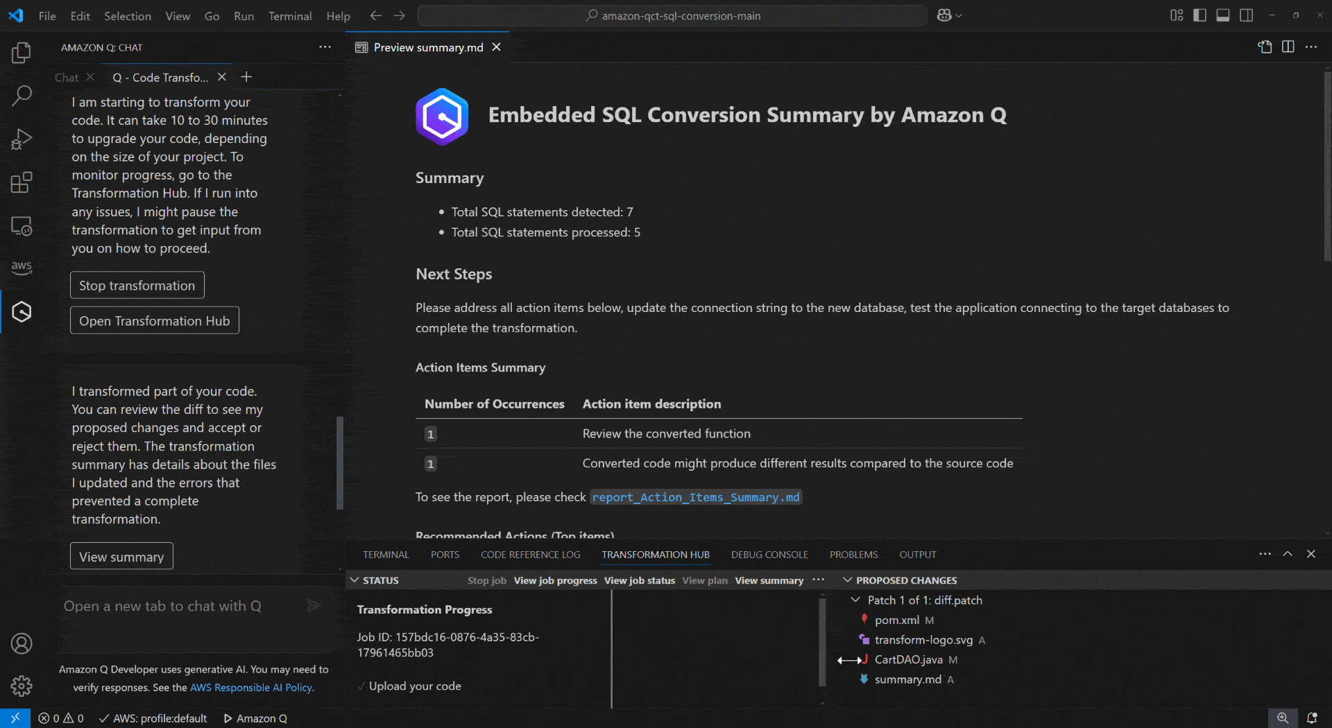 Reviewing proposed code changes and accepting them.