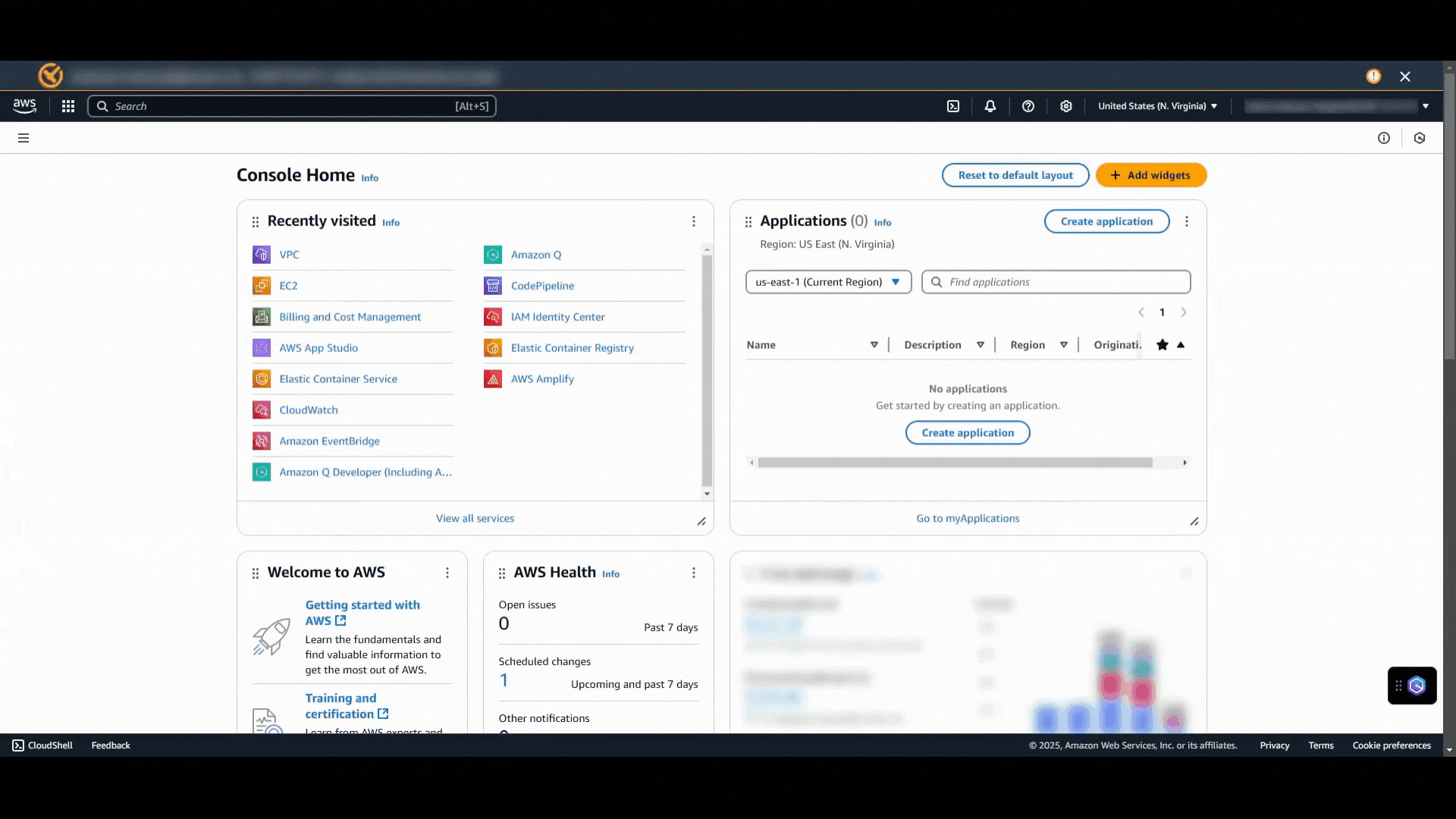 This gif shows the user opening the Console-to-Code panel and starting a recording session in the VPC console