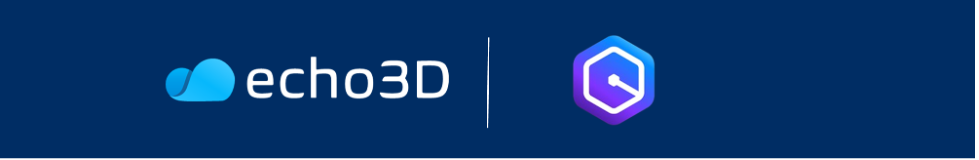 Banner showing echo3D logo and Amazon Q Developer logo
