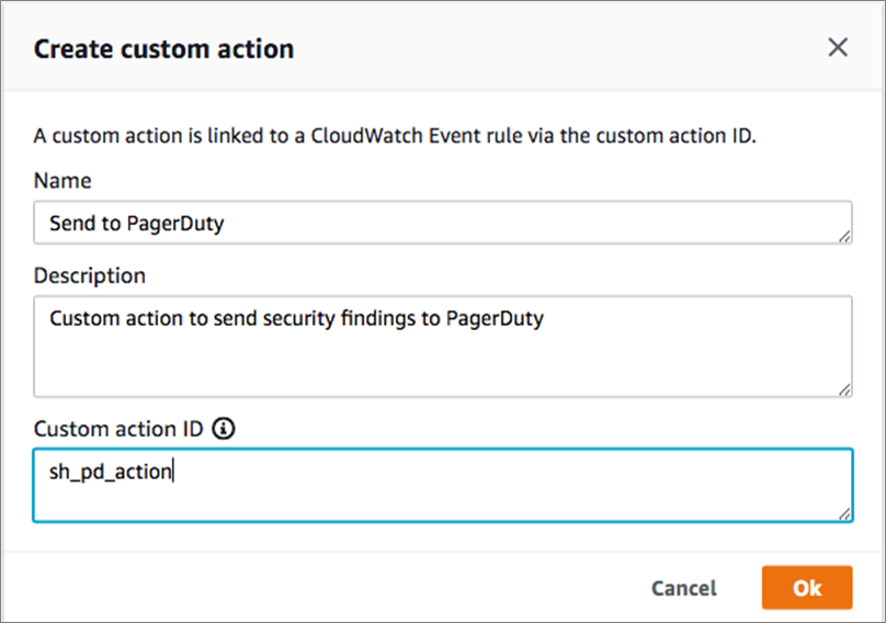 security-hub-create-custom-action
