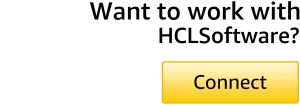 'Connect' button saying 'Want to work with HCLSoftware?'
