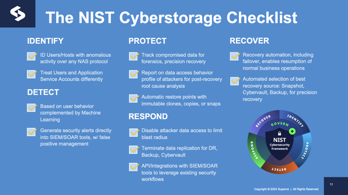 NIST Cyberstorage Checklist