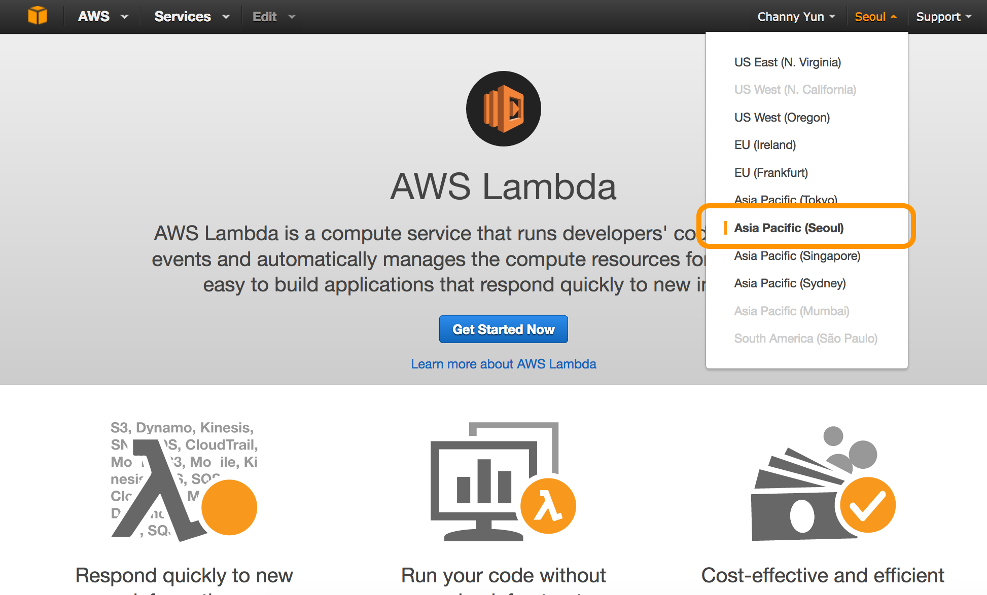 aws-lambda-in-icn