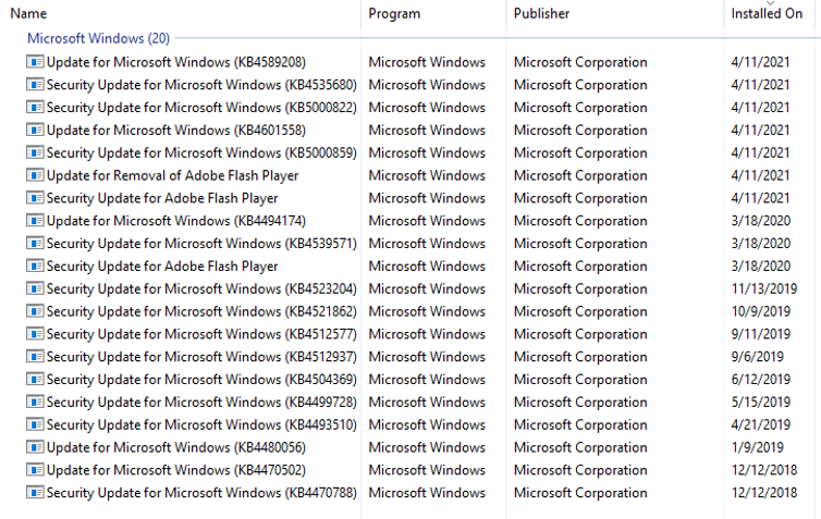 The latest Windows updates are installed on your new image