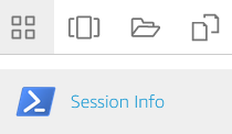 Screenshot of the AppStream 2.0 toolbar and "Session Info" in the catalog.