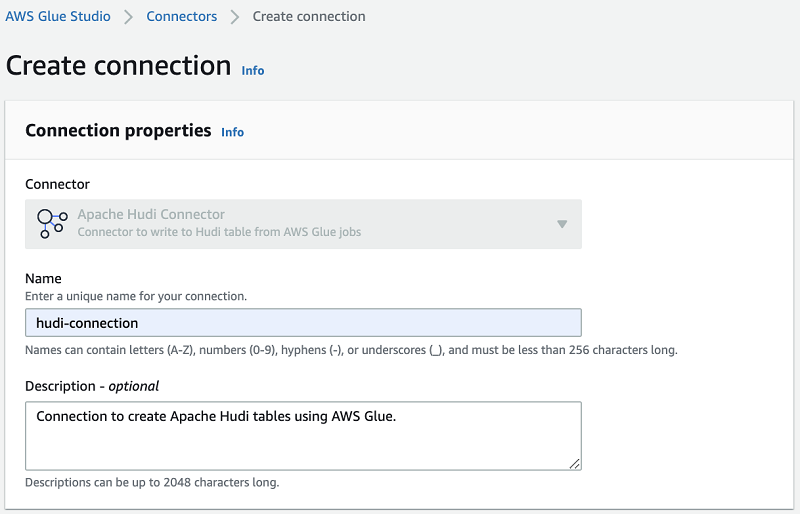 8. For Description, enter a description.