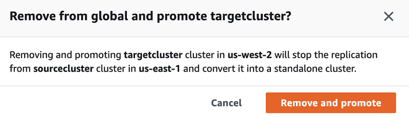 Choose Remove and promote.