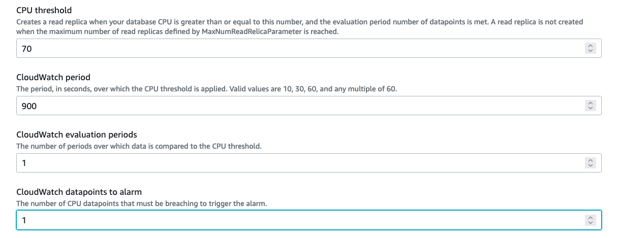 threshold configuration