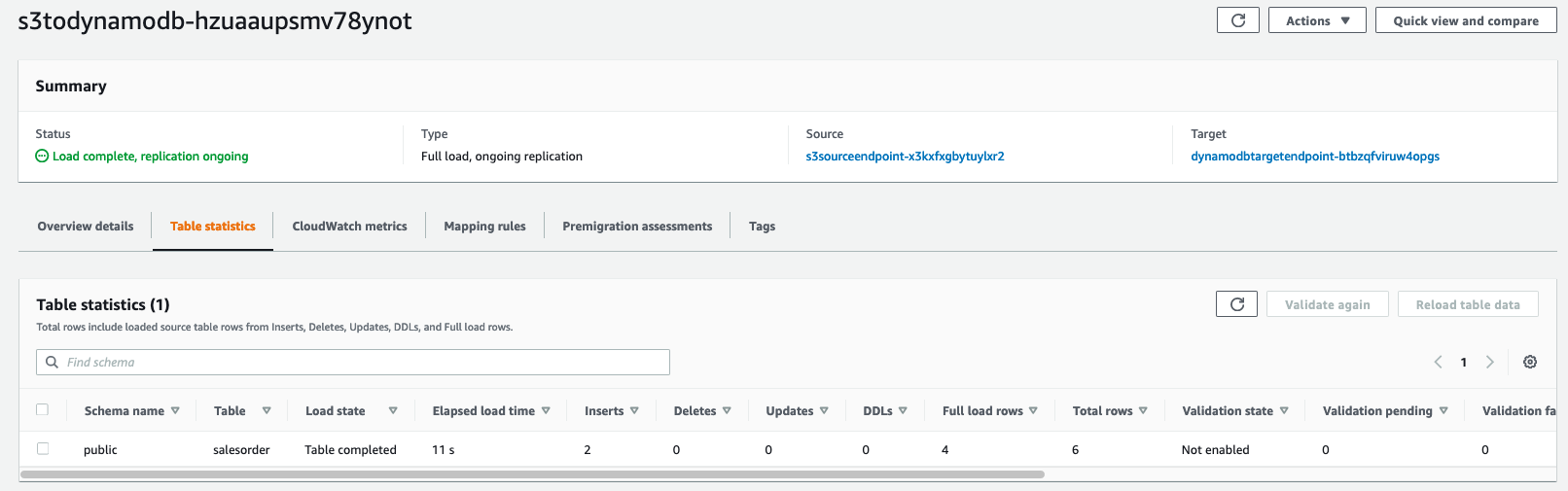 dms second task running state