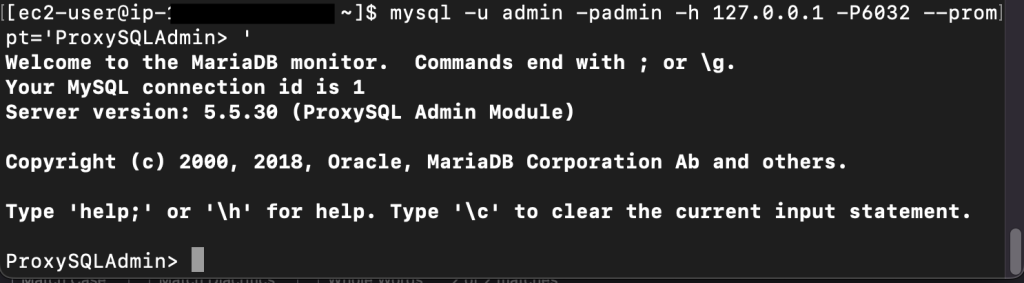 ProxySQL 已安装成功