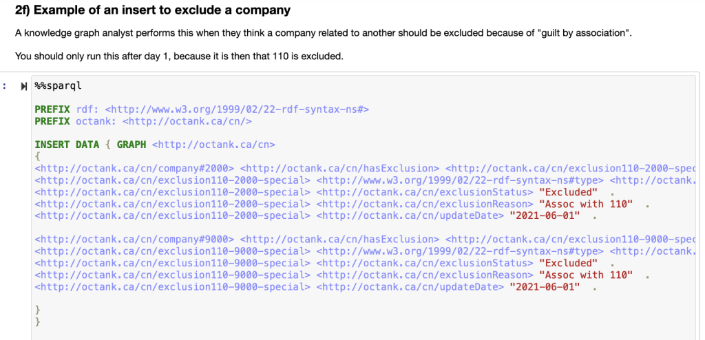 Step 2f - Insert exclusions