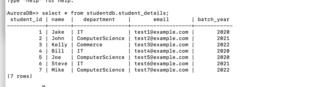 Target database Postgres don't have CDC records yet