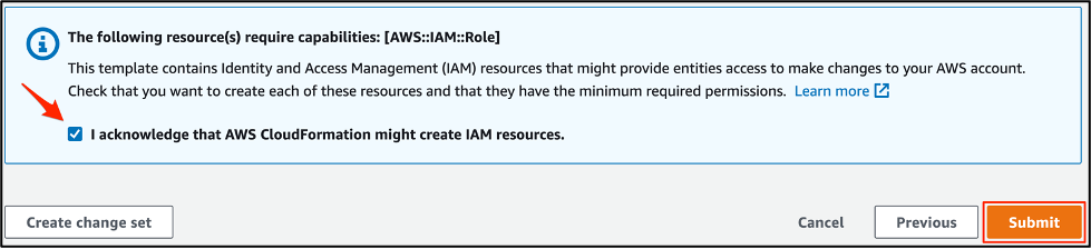 CloudFormation Acknowledgement